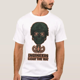 Engineers Clear The Way Skull Helmet Tee