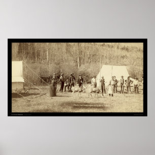 Engineers Corps vor dem Zelt SD 1889 Poster