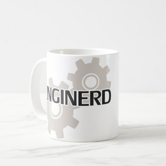 Enginerd Ingenieur-Nerd Kaffeetasse (Vorderseite Links)