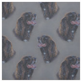 Engish Cocker spaniel Hund. Kunstmalerei Stoff (Muster)