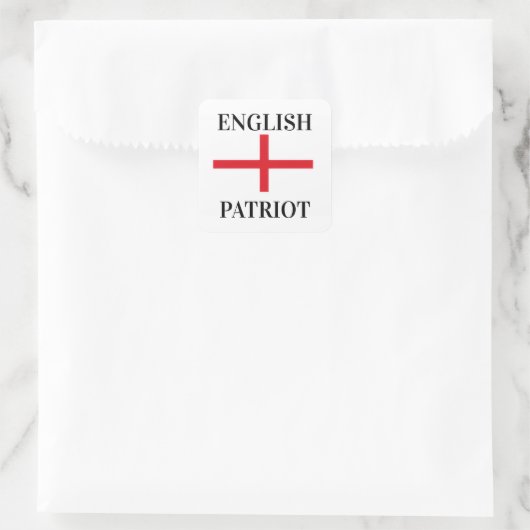 Engish Patriot Sticker (Tasche)