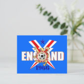 England 1966 Fußballfans Postkarten und Geschenke (Stehend Vorderseite)