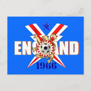 England 1966 Fußballfans Postkarten und Geschenke