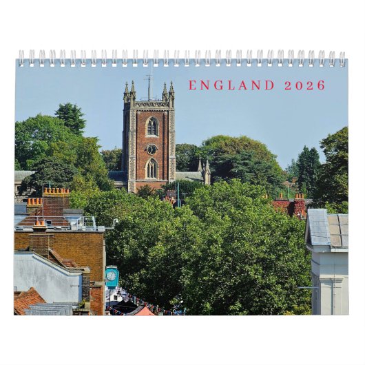 England 2026 Calendar Kalender (Titelbild)