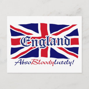 England - Absobloodylly 4 Postkarte