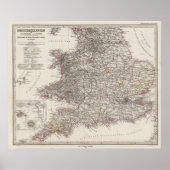 England Atlas Map Poster (Vorne)