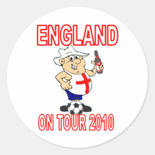 ENGLAND auf Tour Runder Aufkleber