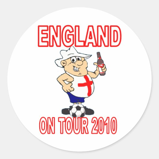 ENGLAND auf Tour Runder Aufkleber (Vorderseite)