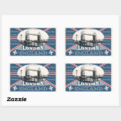 England-Aufkleber Rechteckiger Aufkleber (Blatt)