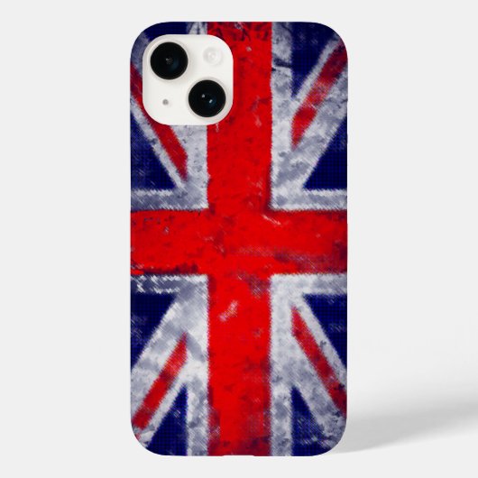 England: Blaue und rote Flagge Case-Mate iPhone Hülle (Rückseite)