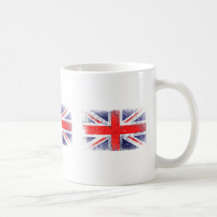 England: Blaue und rote Flagge Kaffeetasse