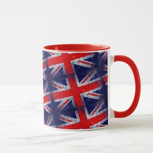 England: Blaue und rote Flagge Tasse (Rechts)