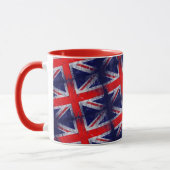 England: Blaue und rote Flagge Tasse (Links)