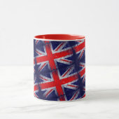 England: Blaue und rote Flagge Tasse (Zentrum)