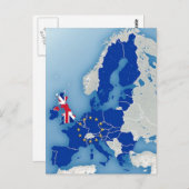 ENGLAND BREXIT POSTKARTE (Vorne/Hinten)