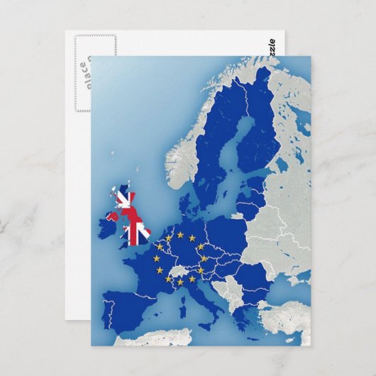 ENGLAND BREXIT POSTKARTE (Vorne/Hinten)