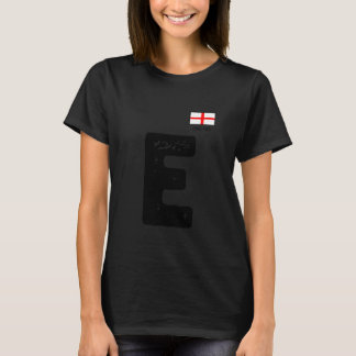 England, Buchstaben E der menschlichen Flagge, Mat T-Shirt