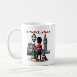 England Buckingham Palace Guard and Bulldog Kaffeetasse