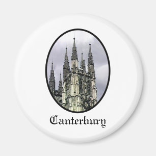 England Canterbury Church Spirals Black Gibney Magnet