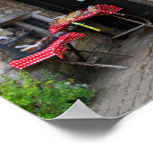 England, Castle Combe, Village on Poster (Ecke)