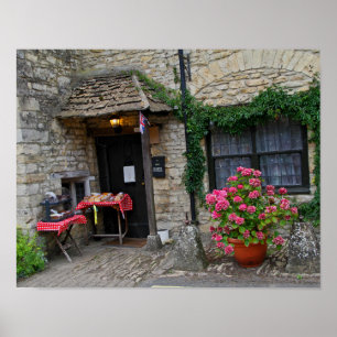 England, Castle Combe, Village on Poster