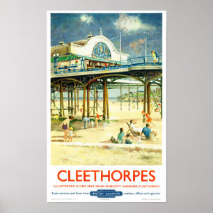 England Cleethorpes Related Vintage Travel Poster