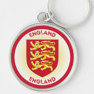 England Coat of Arms Circle Shape Schlüsselanhänger