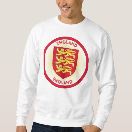 England Coat of Arms Circle Shape Sweatshirt (Vorderseite)