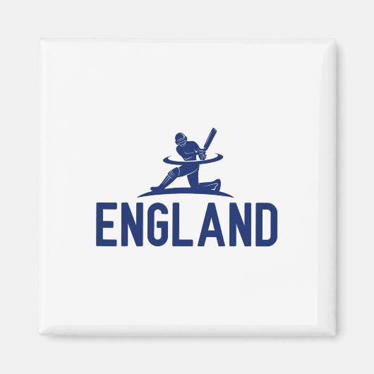 England Cricket-Fan. Männer  Magnet (Vorne)