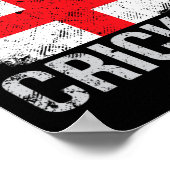 England Cricket  Poster (Ecke)