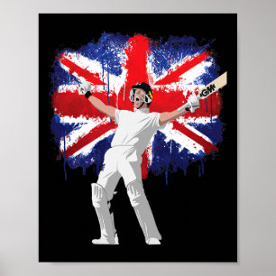 England Cricket Trikot National Fans englischer Cr Poster