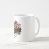 England den Vogel zeigen zum 250. Kaffeetasse (VorderseiteRechts)