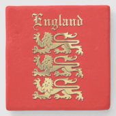 England - die königlichen Arme Steinuntersetzer (Vorderseite)
