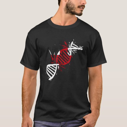 England DNA Molecule English Roots England Flag En T-Shirt (Vorderseite)