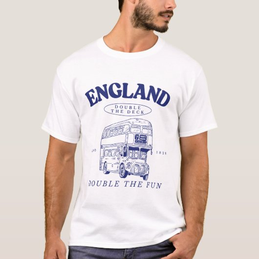 England: doppelte Deck, doppelter Spaß T-Shirt (Vorderseite)