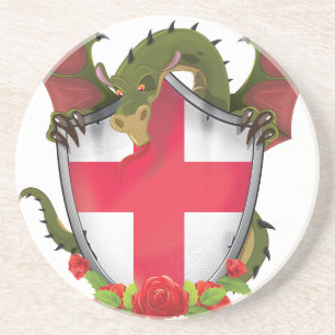 England-Drache Getränkeuntersetzer