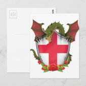 England-Drache Postkarte (Vorne/Hinten)