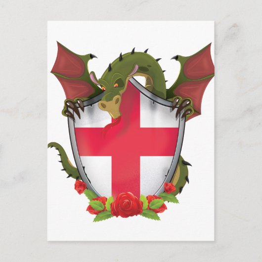 England-Drache Postkarte (Vorderseite)