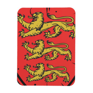 England Drei Löwen Holzschild Magnet