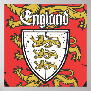 England Drei Löwen Schild