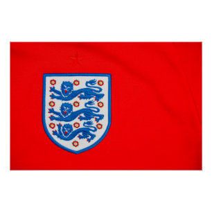England: Drei Löwen Shirt Abzeichen Poster