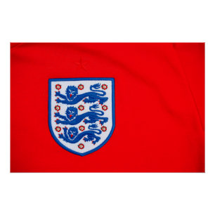 England: Drei Löwen Shirt Abzeichen Poster