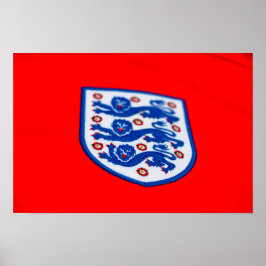 England: Drei Löwen Shirt Abzeichen Poster