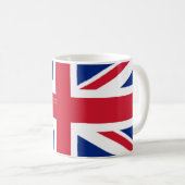 England Englisch Flag Happiness Tee Gut Buch Kaffeetasse (VorderseiteRechts)