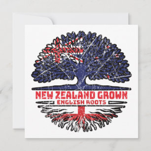England Englisch New Zealander New Zealand Tree Karte