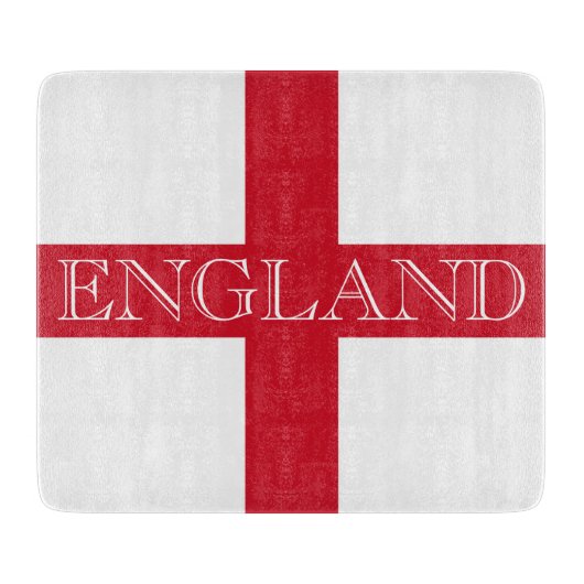 England: englische Flagge Schneidebrett (Vorderseite)