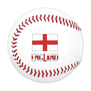 England Englische Flagge Schwarz Personalisierung  Baseball