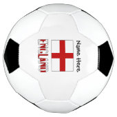 England Englische Flagge Schwarze Personalisierung Fußball (Gedreht)