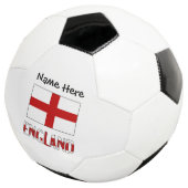 England Englische Flagge Schwarze Personalisierung Fußball (Dreiviertel)