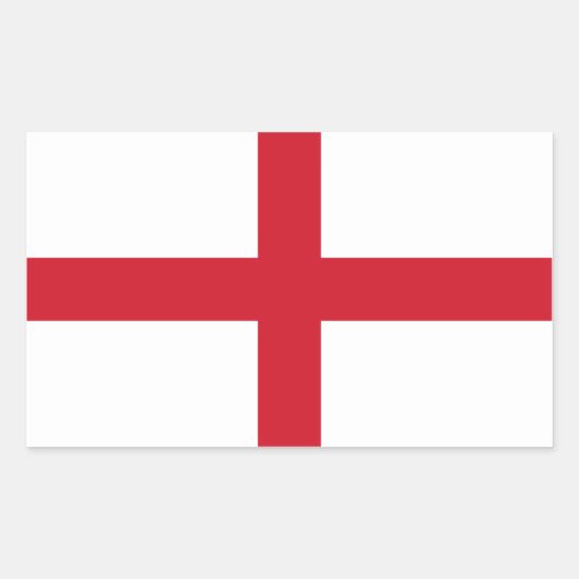England/Englische Flagge - Vereinigtes Königreich Rechteckiger Aufkleber (Vorderseite)